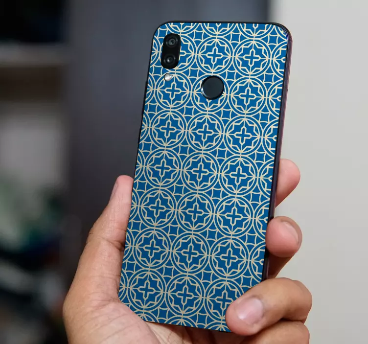 Pegatina Huawei cubierta con estampado geométrico - TenVinilo