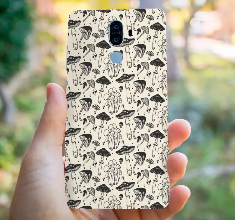 Pegatina Huawei patrón de estampado de hongos - TenVinilo