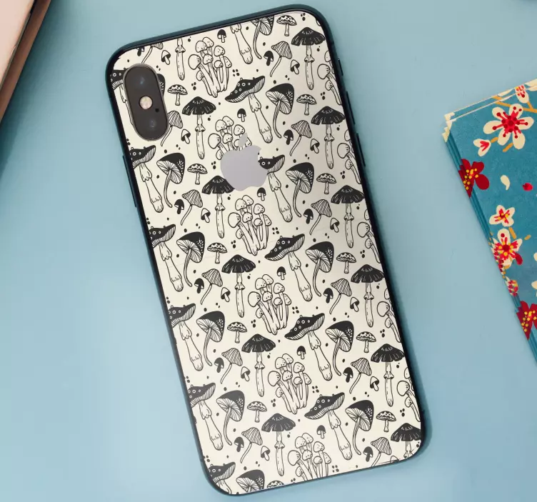 Pegatina iPhone ilustración de hongo - TenVinilo