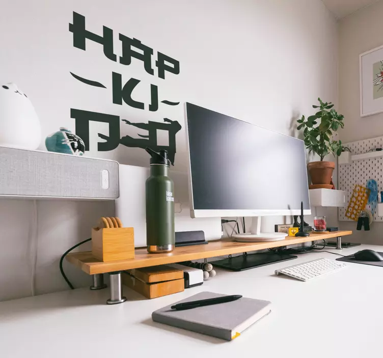 Pegatina silueteada letras Hapkido - TenVinilo