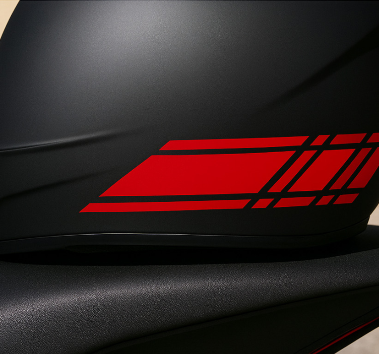 Pegatina moto diseño de línea rápida - TenVinilo