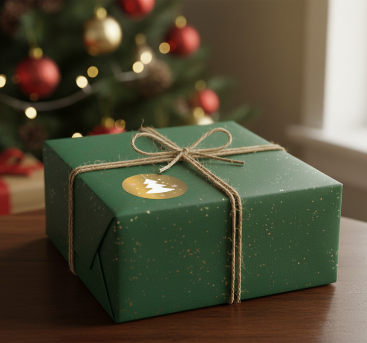 Pegatina navideña para regalar - TenVinilo