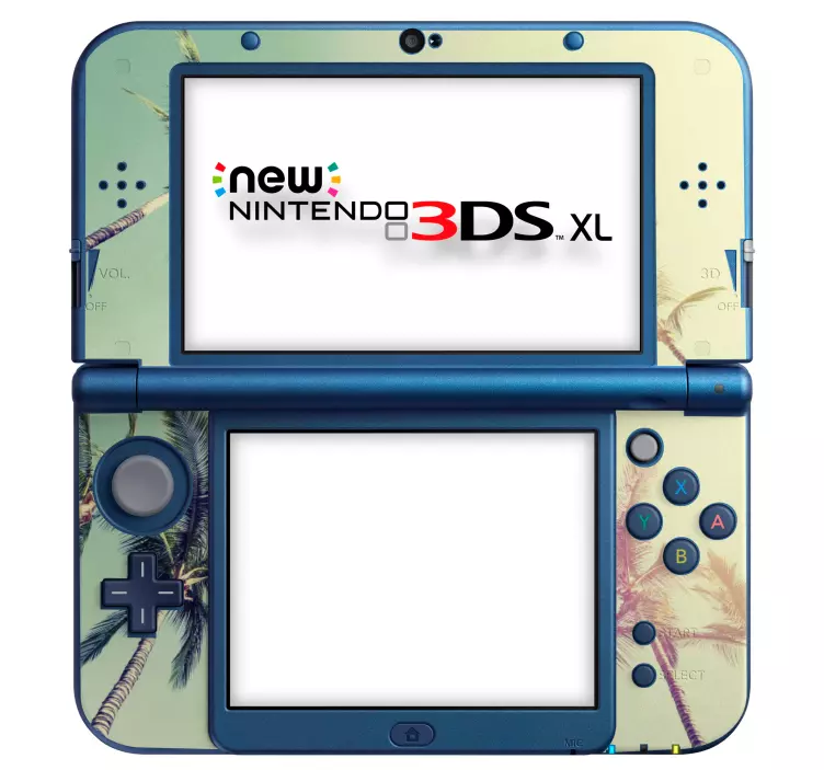 Pegatina nintendo funda de hojas de palma tropical 3ds xl - TenVinilo