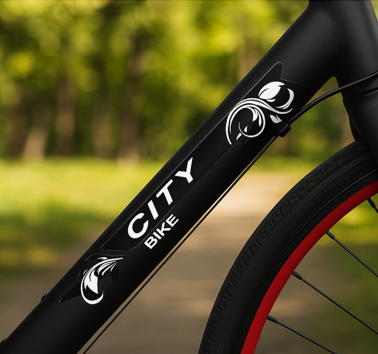 Pegatina para bicicleta colección de bicicletas urbanas - TenVinilo