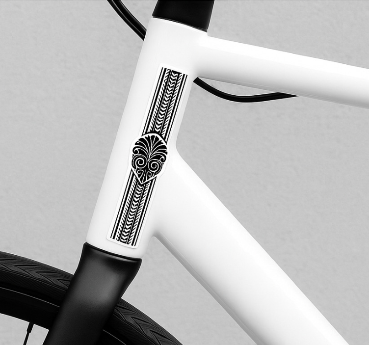Pegatina para bicicleta sábana tribal maorí - TenVinilo