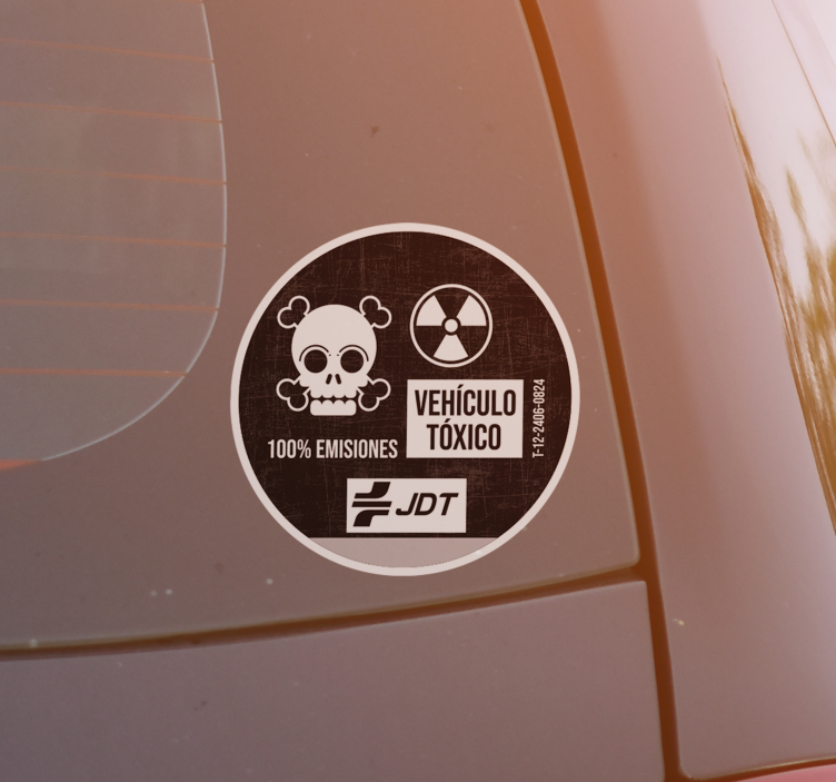 Pegatina para coche original tóxico divertida - TenVinilo