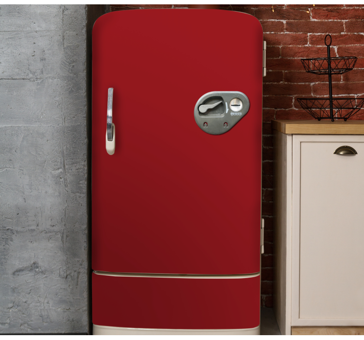 Vinilo para frigorífico máquina expendedora roja - TenVinilo