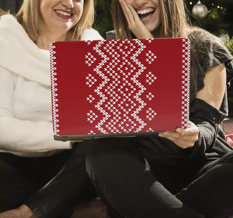 Pegatina para portátil cubierta de patrón de punto - TenVinilo