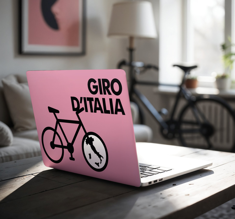 Pegatina para portátil icono giro d'italia - TenVinilo