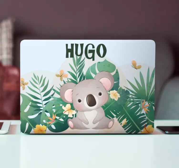 Pegatina para portátil lindo diseño de koala - TenVinilo
