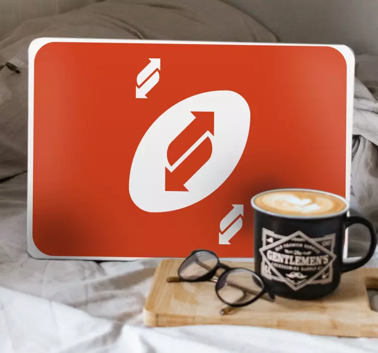 Pegatina para portátil símbolo de movimiento dinámico - TenVinilo