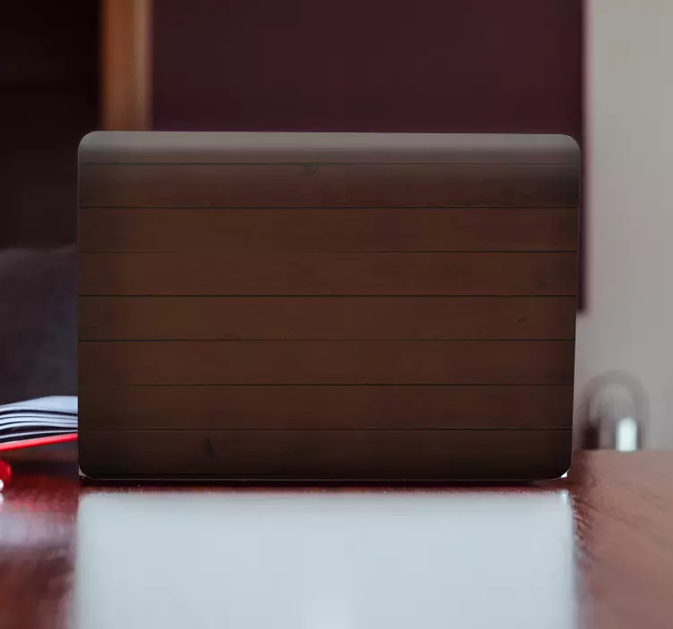 Pegatina para portátil superficie de tablero de madera - TenVinilo