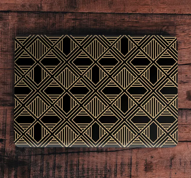 Pegatina para portátil superficie texturizada geométrica - TenVinilo