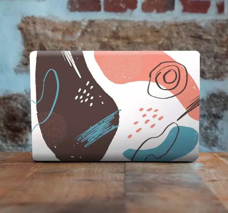 Vinilo para portátiles Cepillo de vinilo pared de grunge - TenVinilo