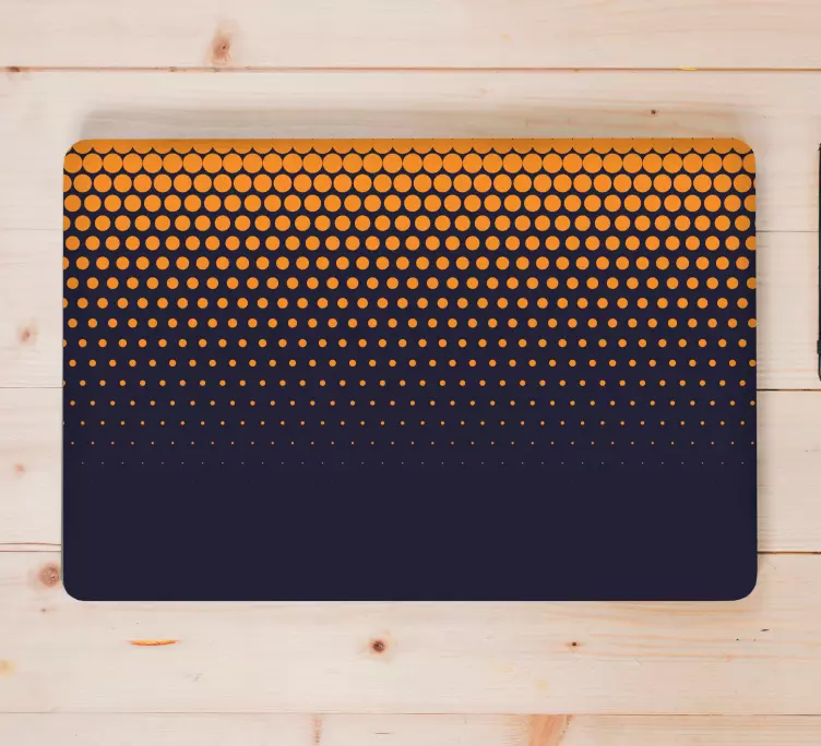 Vinilo para portátiles Patrón degradado de tonos azules abstracto - TenVinilo