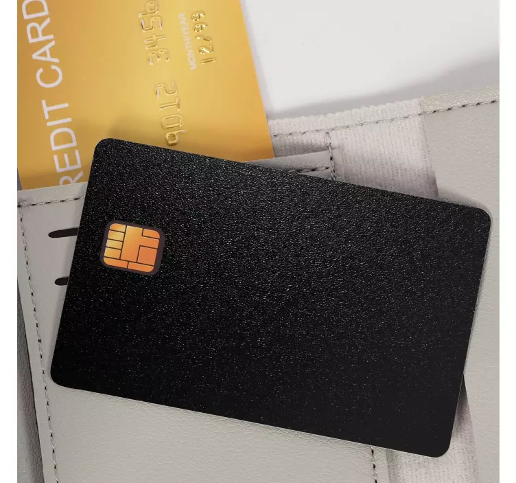 Pegatina para tarjeta de crédito textura oscura moderna - TenVinilo