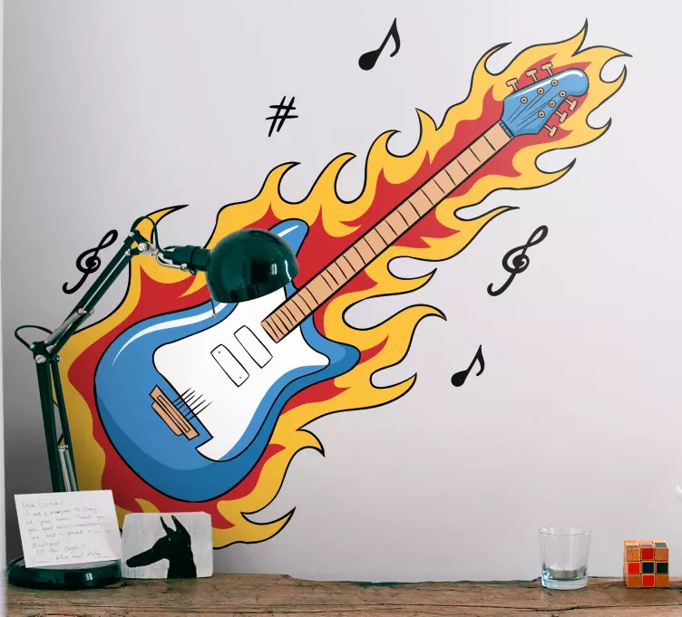 Vinilo rock Guitarra azul - TenVinilo