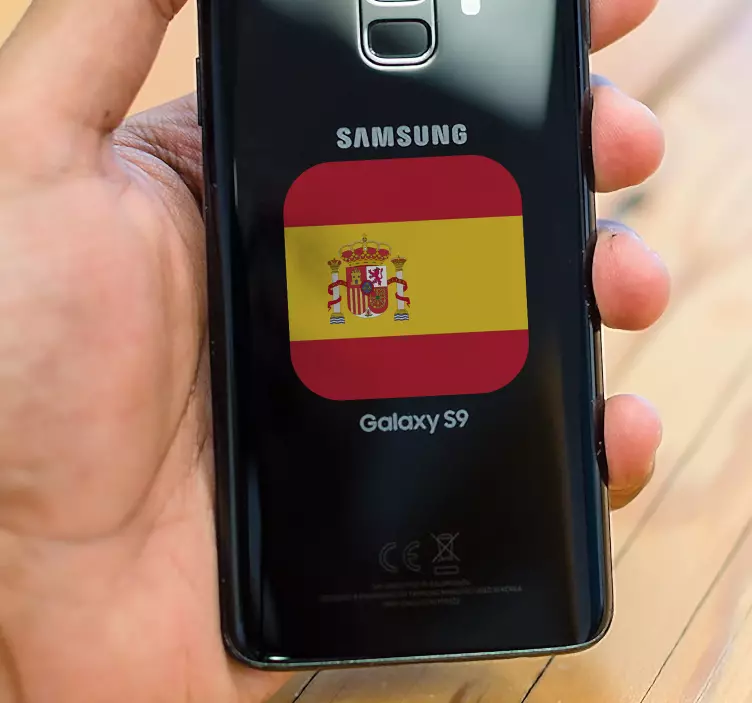 Pegatina samsung  bandera españa - TenVinilo