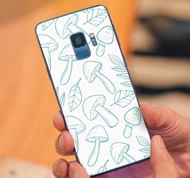 Pegatina Samsung motivo de hoja de hongo - TenVinilo