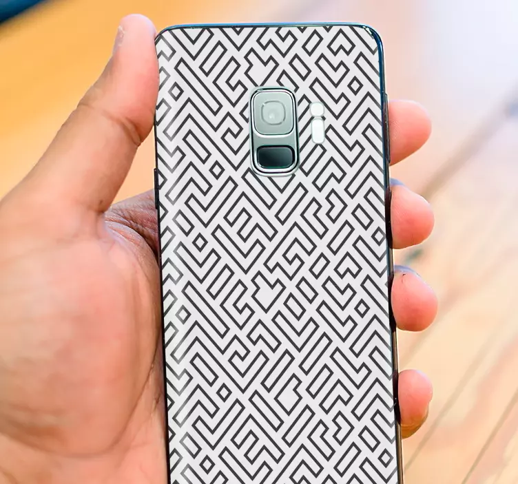 Pegatina Samsung patrón de laberinto - TenVinilo