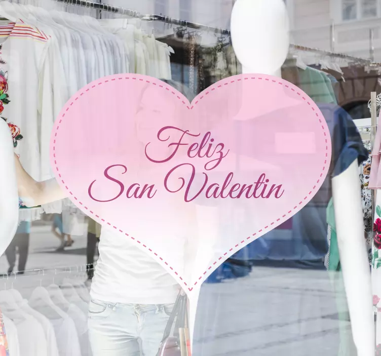 Pegatina san valentín pegatinas personalizadas san valentín - TenVinilo