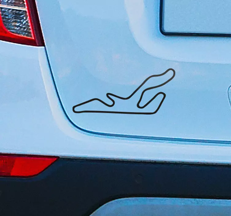 Pegatina silueta circuito Jarama - TenVinilo