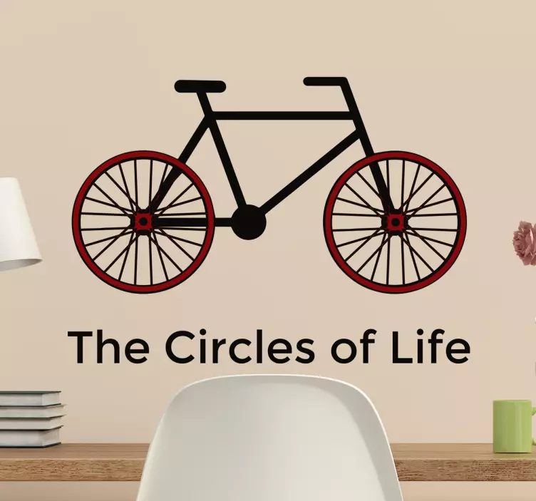 Pegatinas bici circles of life - TenVinilo