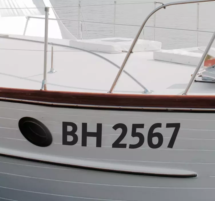 Vinilo para barco embarcación personalizada - TenVinilo