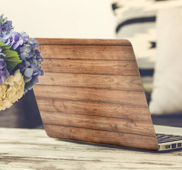 Skin para portátil textura madera - TenVinilo