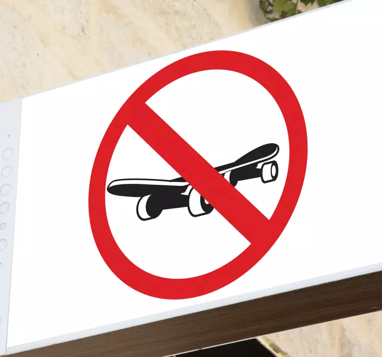 Vinilo adhesivo icono prohibido patinete - TenVinilo