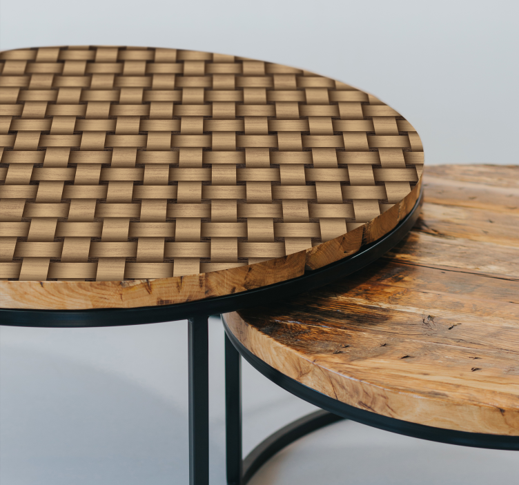 Vinilo para mueble efecto madera entrelazada - TenVinilo