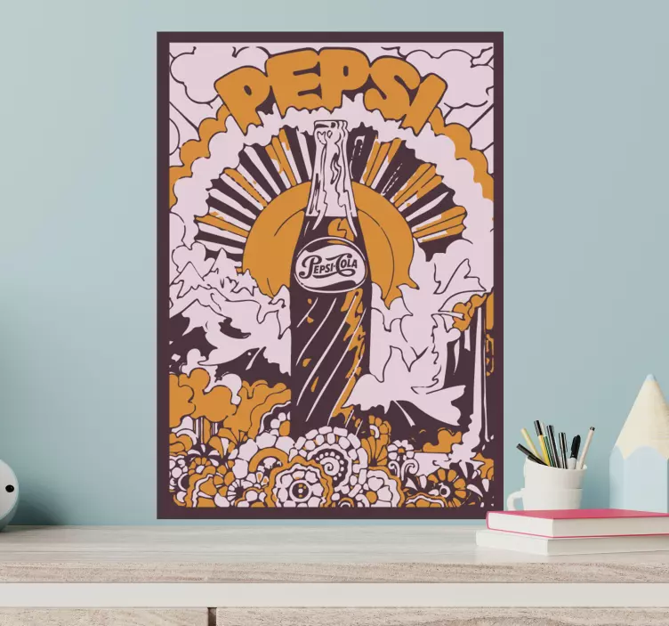 Vinilo arte vintage de refrescos - TenVinilo