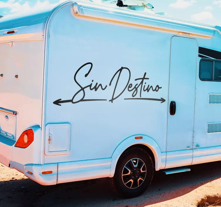 Vinilo autocaravana sin destino - TenVinilo