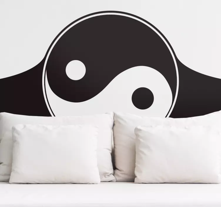Vinilo cabecero cama Yin Yang - TenVinilo