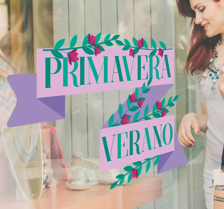 Vinilo escaparate campaña primavera verano - TenVinilo