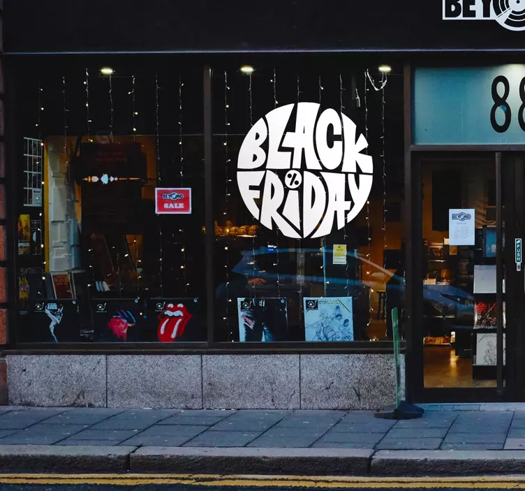 Vinilo círculo Black Friday - TenVinilo
