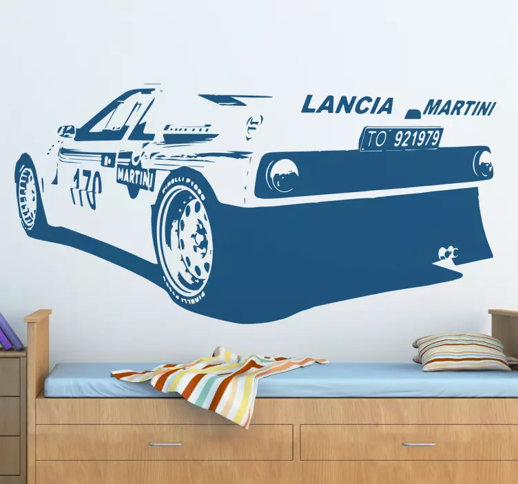 Vinilo coche racing Lancia - TenVinilo