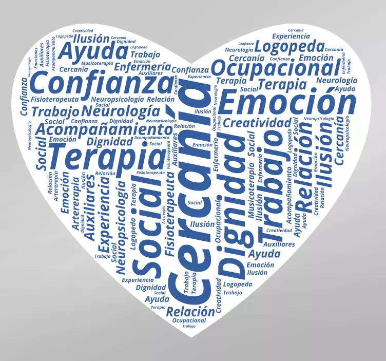 Vinilo corazon conceptos médicos - TenVinilo