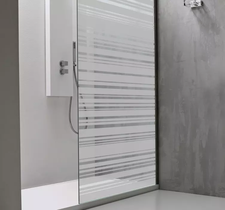 Vinilo mampara ducha código de barras - TenVinilo