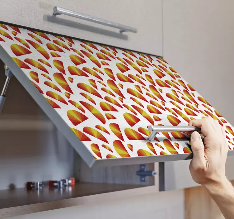 Vinilo de amor patrón de corazón colorido - TenVinilo