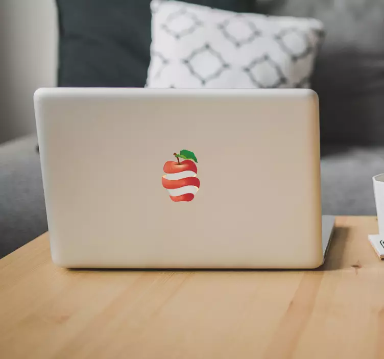 Vinilo de fruta cáscara manzana MacBook - TenVinilo