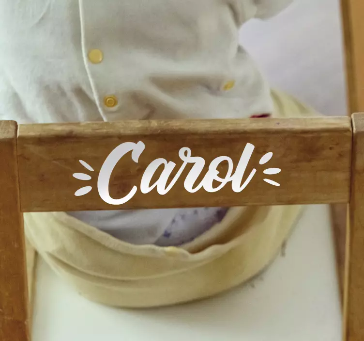 Vinilo para mueble nombre personalizable - TenVinilo