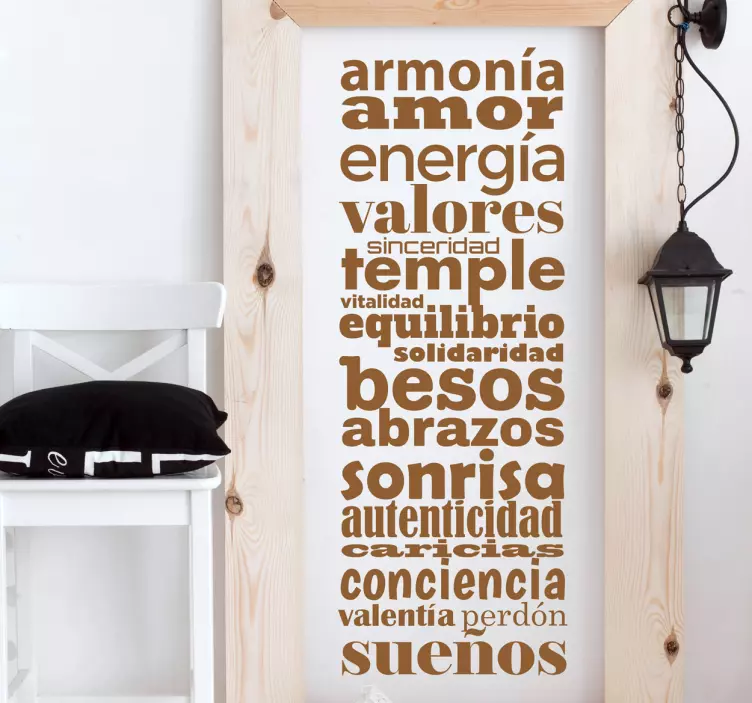 Vinilo de texto conceptos positivos - TenVinilo