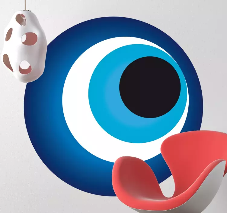 Vinilo decorativo amuleto Nazar redondo - TenVinilo