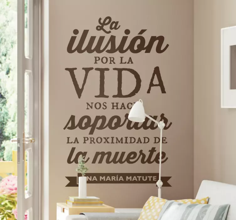 Vinilo decorativo Ana María Matute - TenVinilo