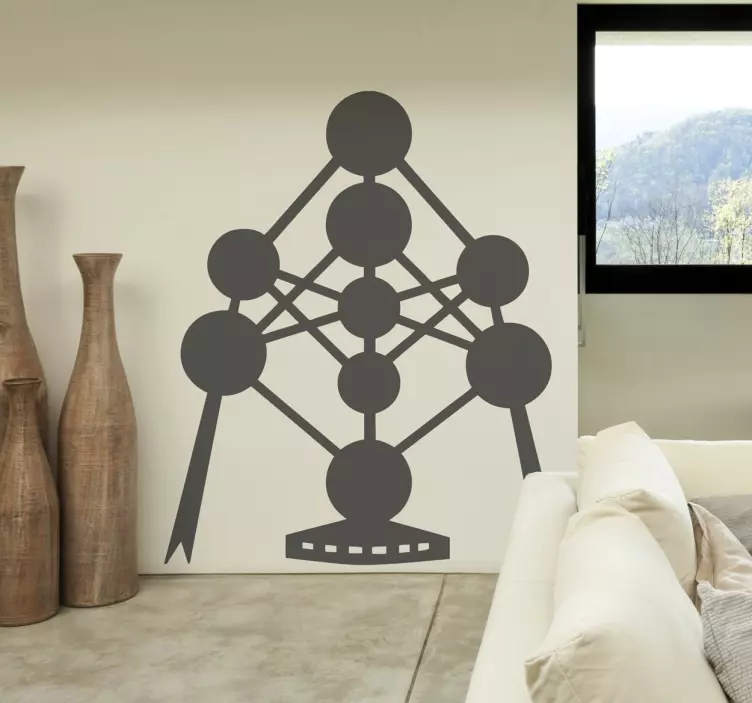 Vinilo decorativo Atomium Bruselas - TenVinilo