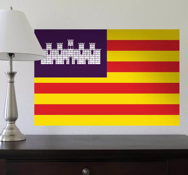 Vinilo decorativo bandera Baleares - TenVinilo