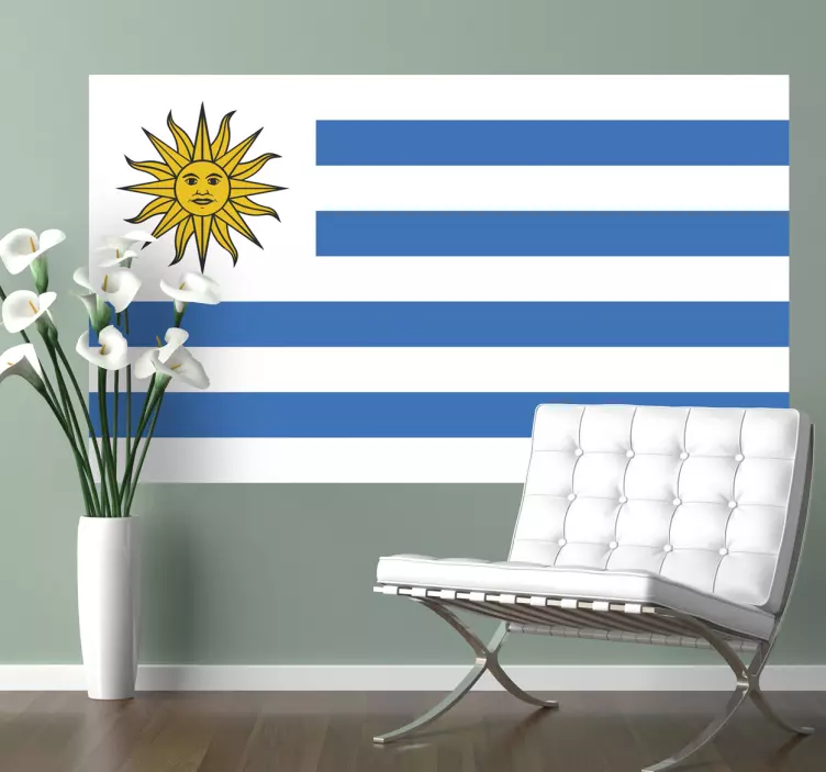 Vinilo decorativo bandera Uruguay - TenVinilo