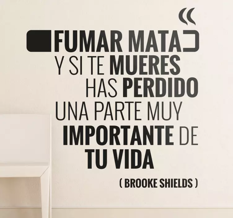 Vinilo decorativo Brooke Shields - TenVinilo