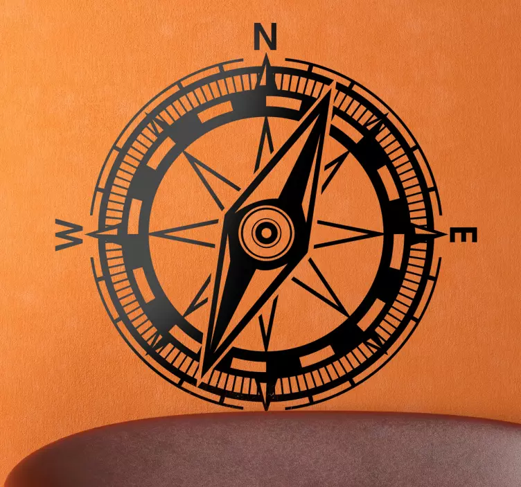 Vinilo decorativo brújula - TenVinilo